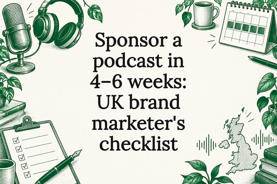 Sponsor a podcast in 4–6 weeks: UK brand marketer's checklist