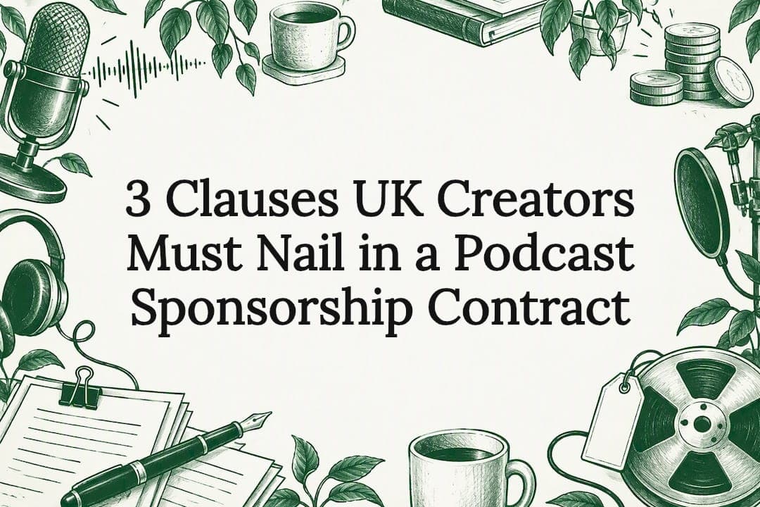 3 Clauses UK Creators Must Nail in a Podcast Sponsorship Contract